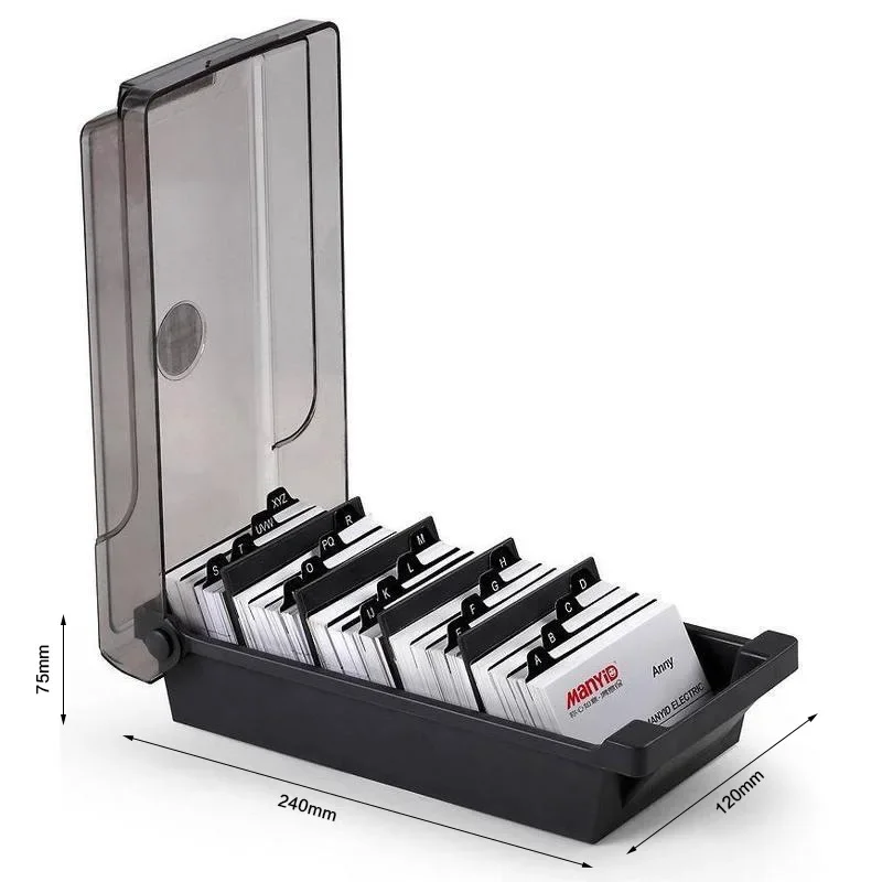 Business Card Holder, Plastic  - Card Index Box avis et prix