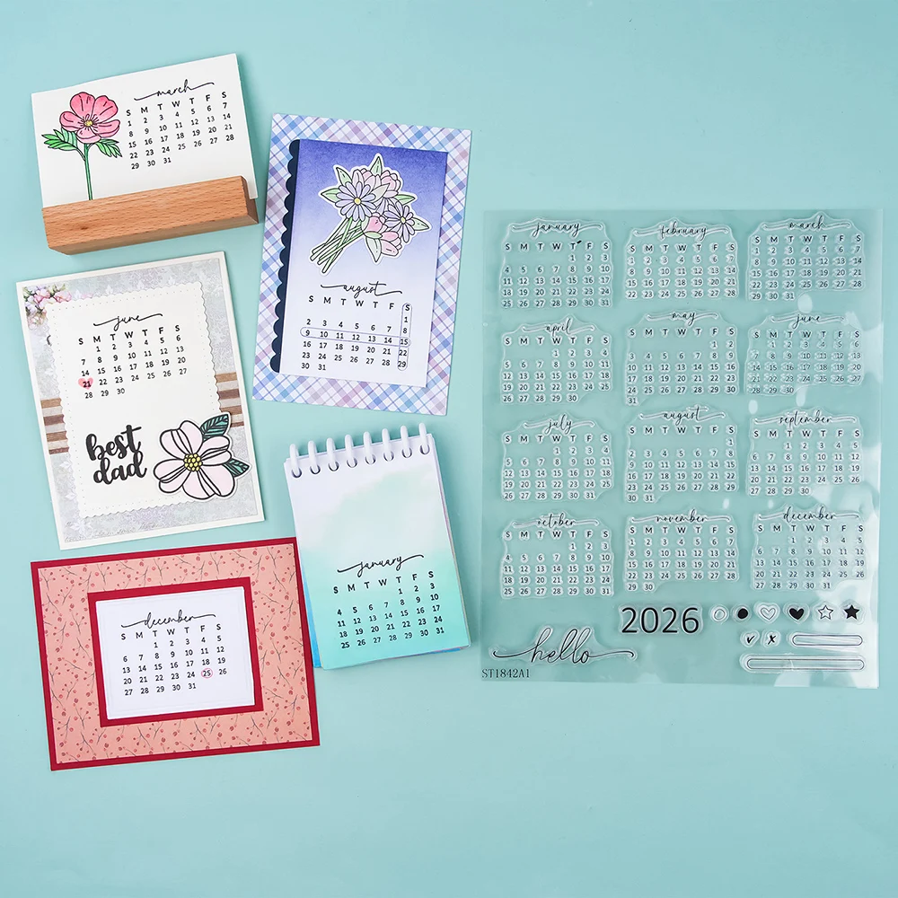 Calendar Date 2026 Clear Stamp - Rubber Date Stamp avis et prix