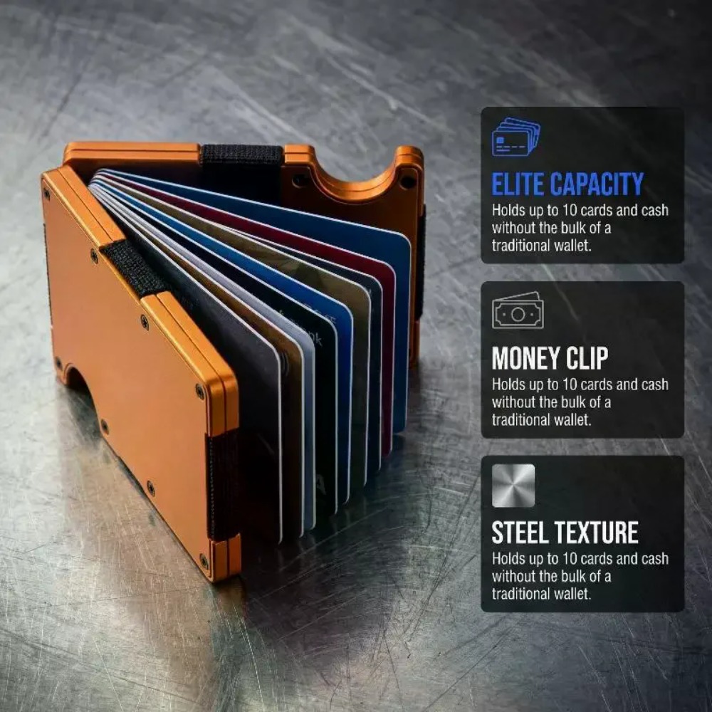 Aluminum Alloy Rfid Blocking C - Index Card Holder avis et prix
