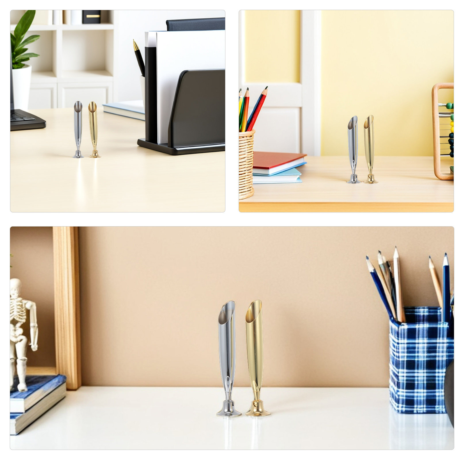 3Pcs Metal Single Pen Stand Ho - Pen Rest Single avis et prix