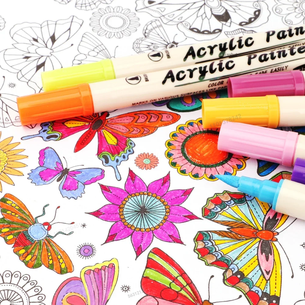 12-36 Colors Acrylic Paint Mar - Correction Pen Fine avis et prix
