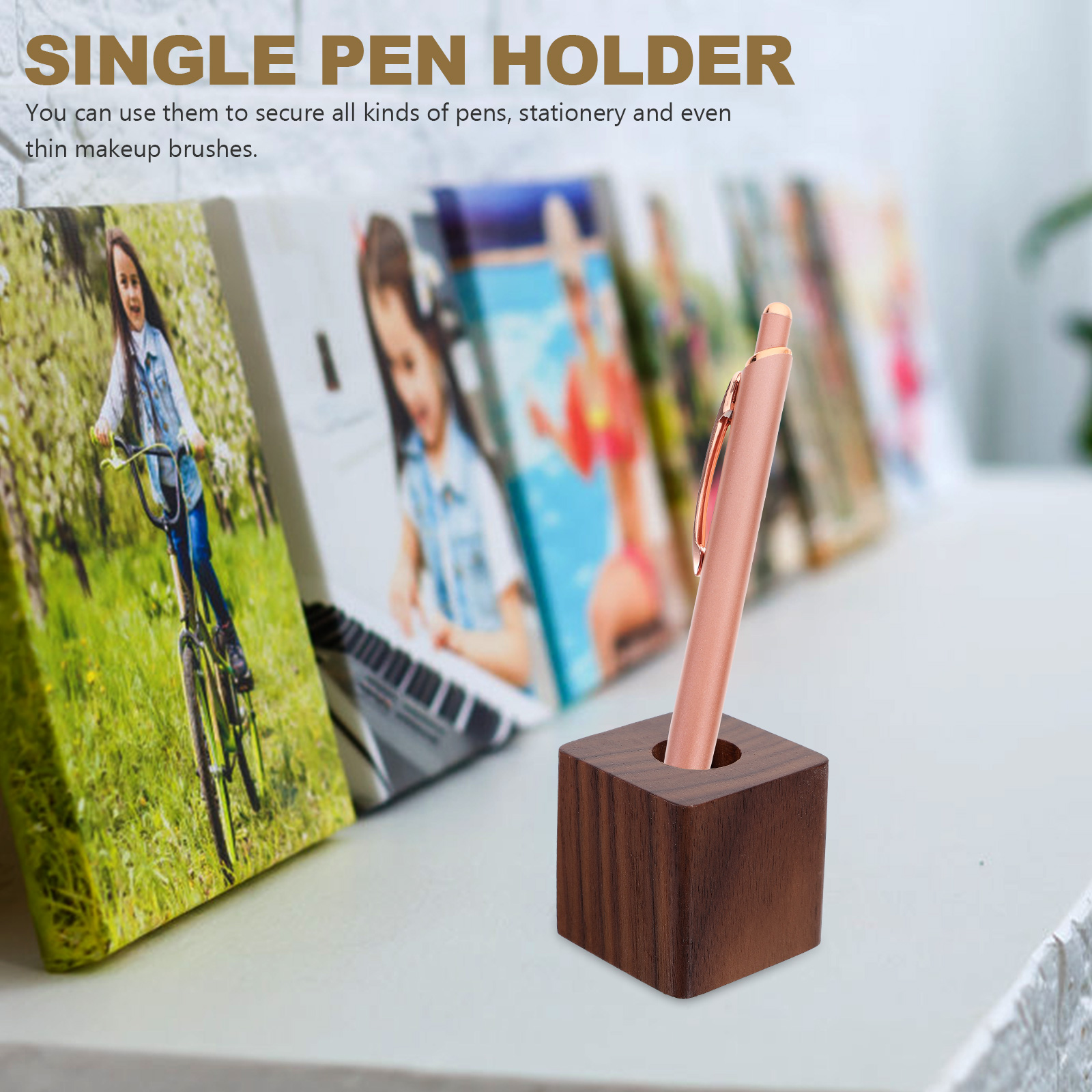 Walnut Pen Stand Single Holder - Pen Rest Single avis et prix
