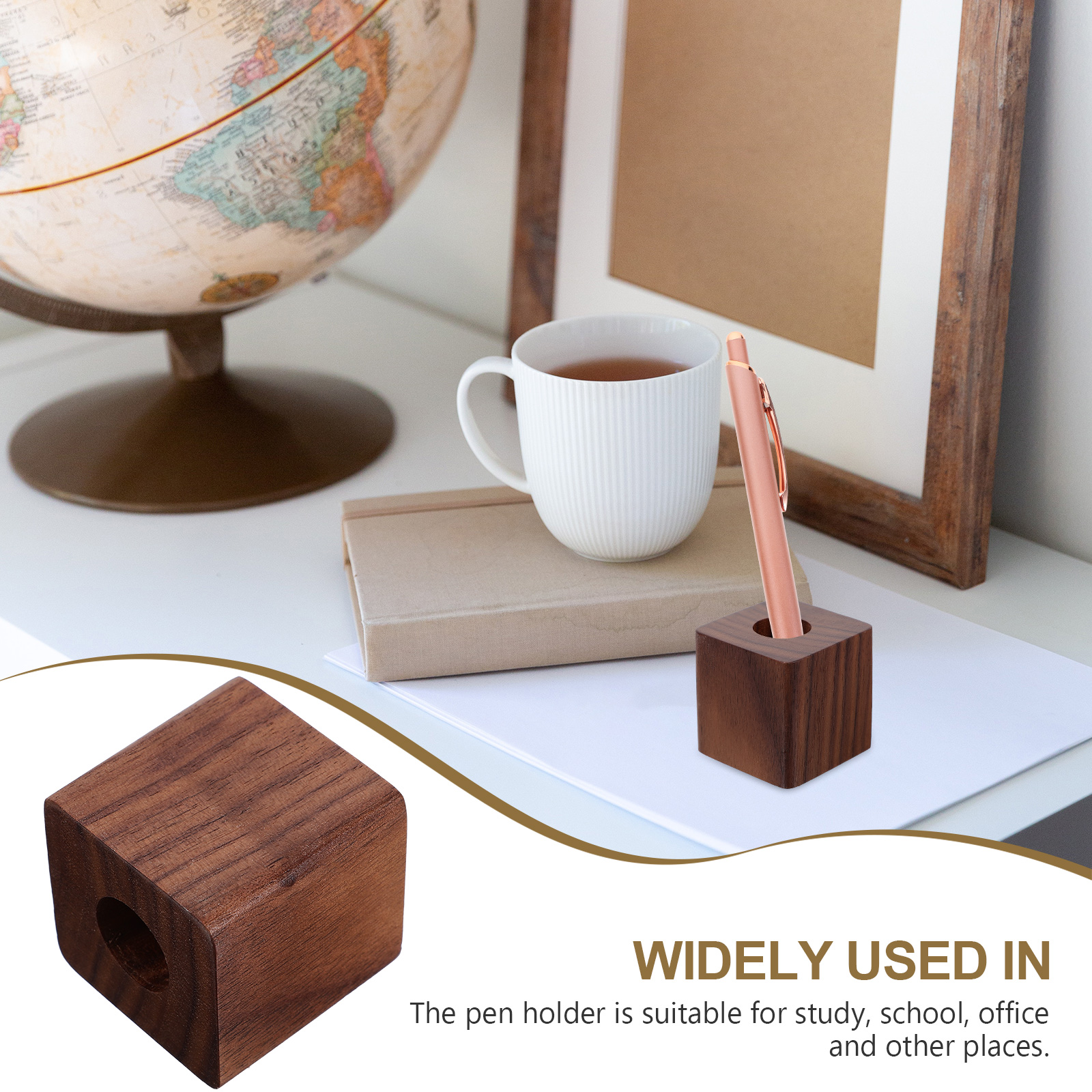 Walnut Pen Stand Single Holder - Pen Rest Single avis et prix