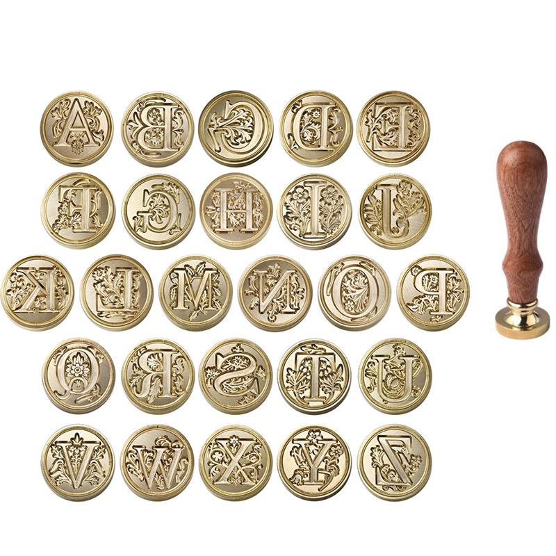 A-Z Vintage Sealed Wax Stamp H - Wax Seal Stamp Set avis et prix