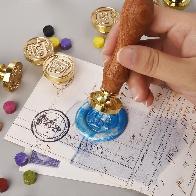 A-Z Vintage Sealed Wax Stamp H - Wax Seal Stamp Set avis et prix