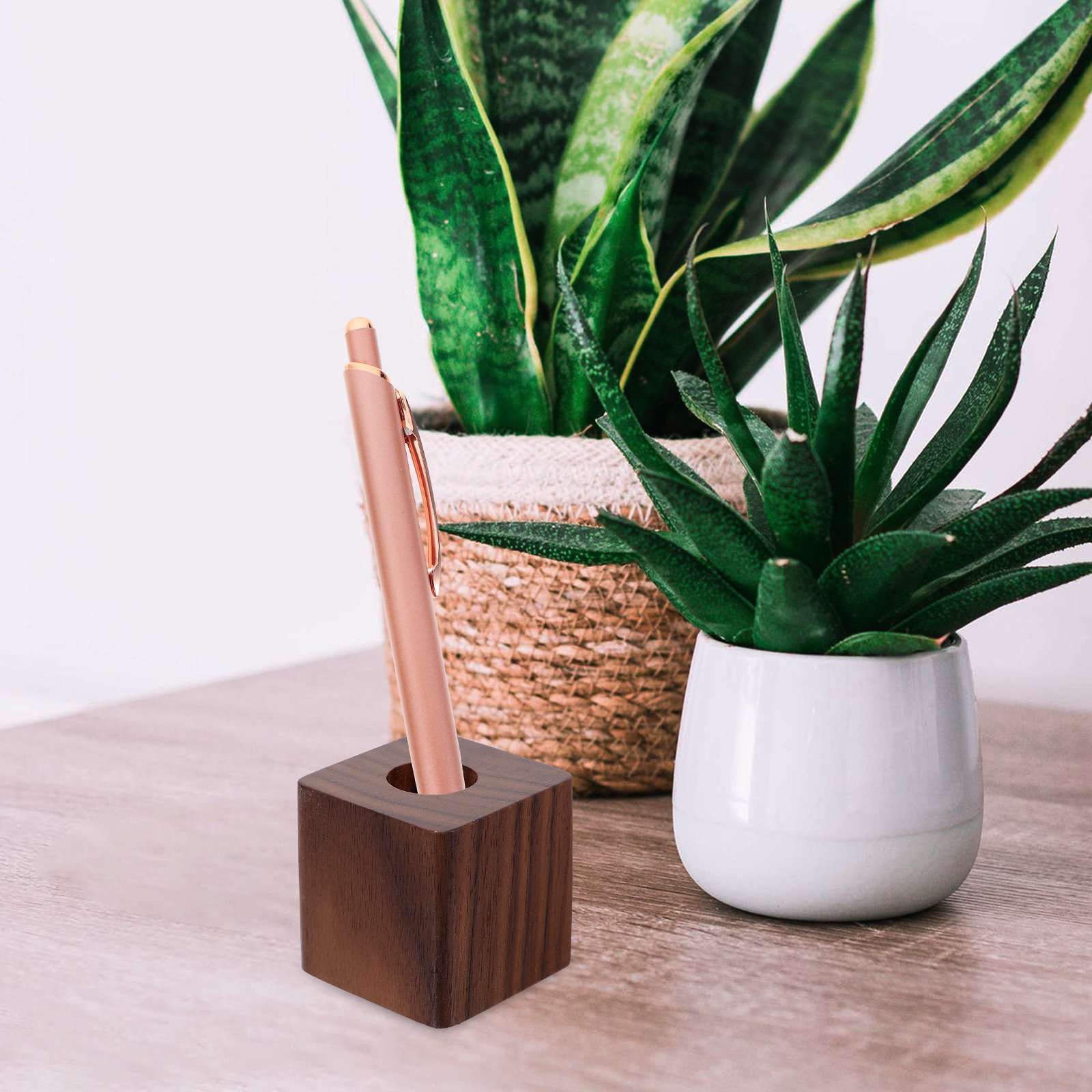 Single Wood Pen Holder Walnut  - Pen Rest Single avis et prix