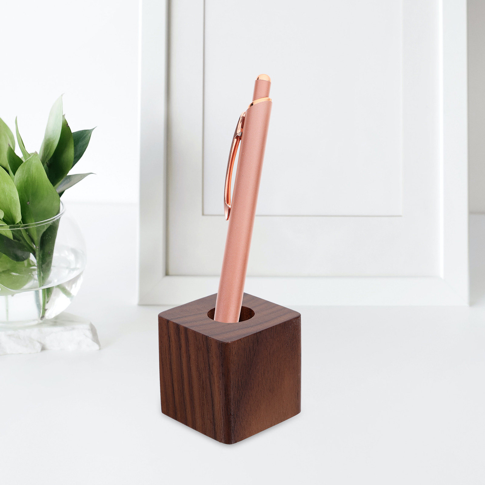 Single Wood Pen Holder Walnut  - Pen Rest Single avis et prix