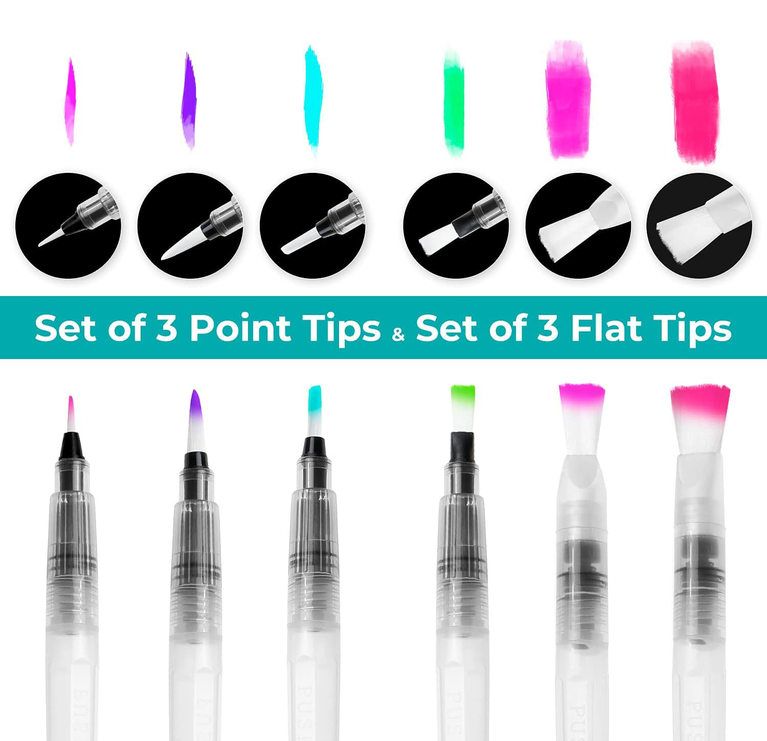 6/12/18pcs Water Color Brush P - Correction Pen Fine avis et prix