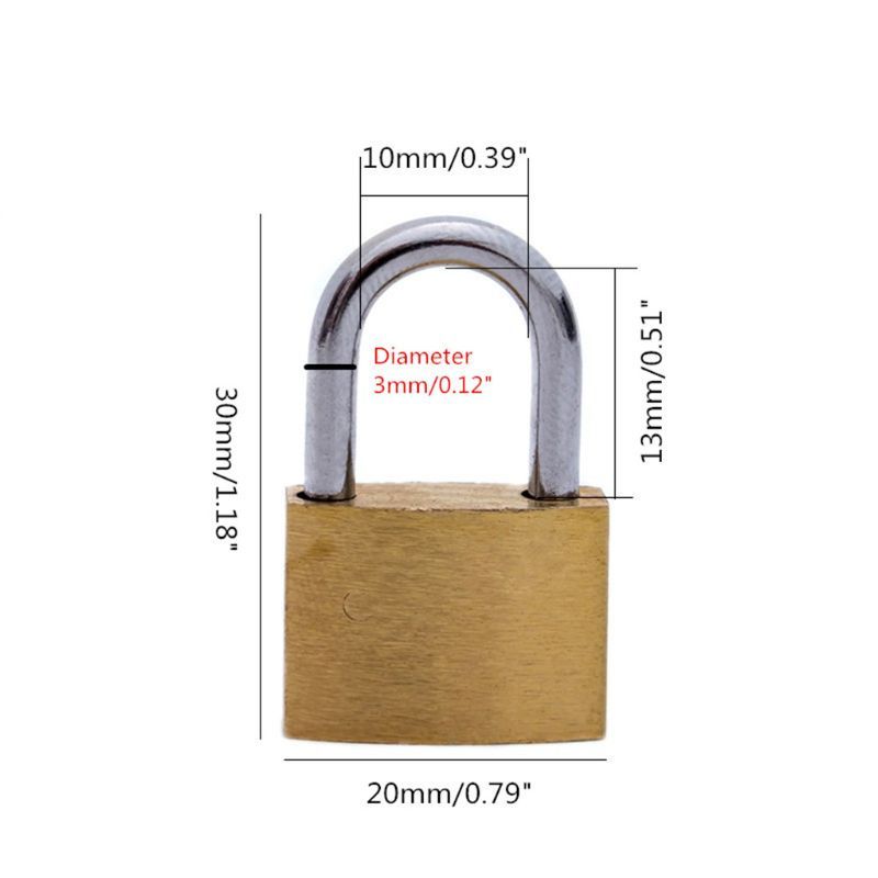 Brass Padlock with Keys, Small - Letter Opener Brass avis et prix