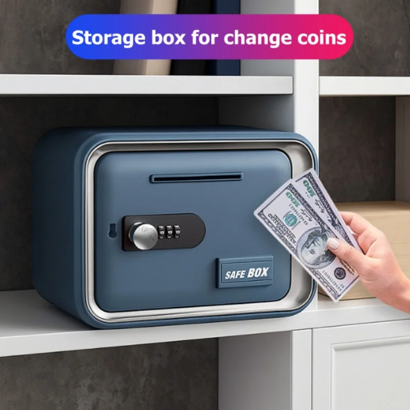 24x18x15cm Safe Box with Key L - Card Index Box avis et prix