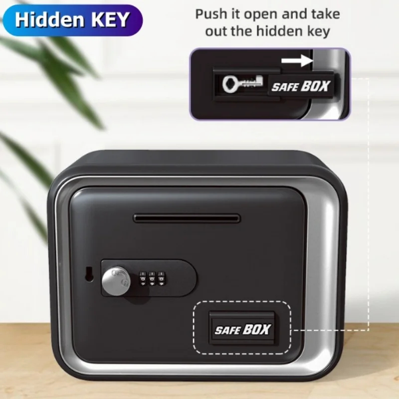 24x18x15cm Safe Box with Key L - Card Index Box avis et prix