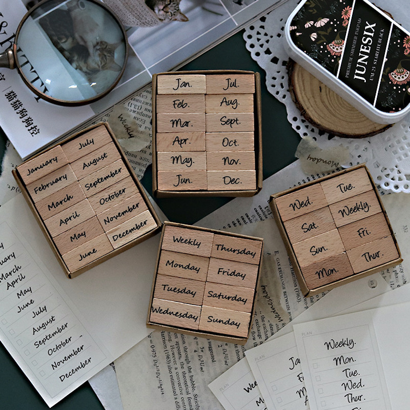 Arabic Numbers Day Month Calen - Rubber Date Stamp avis et prix